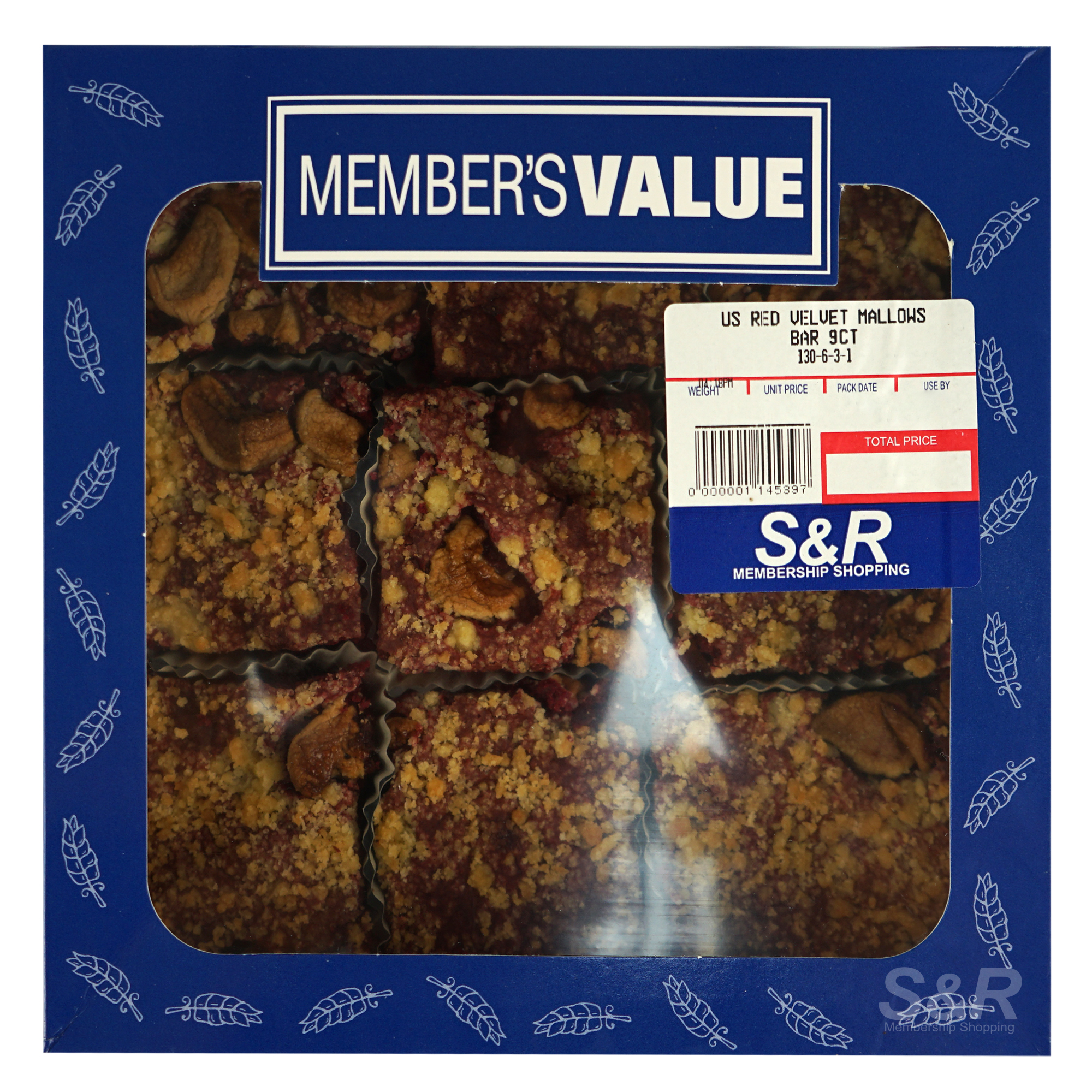 Member's Value US Red Velvet Mallows Bar 9pcs Member's Value US Red Velvet Mallows Bar 9pcs
